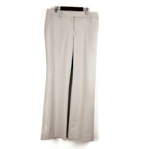 NWT Ann Taylor Signature Ecru Straight Leg Trousers sz 8P